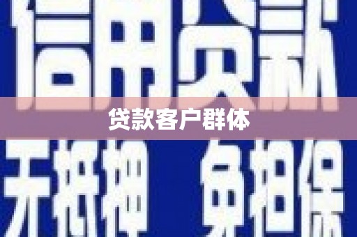 沈北新区贷款客户群体
