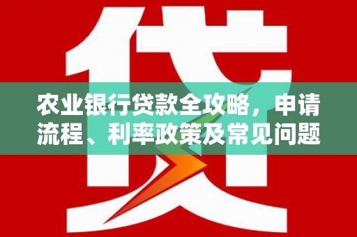 沈北新区农业银行贷款全攻略，申请流程、利率政策及常见问题解析