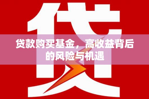 沈北新区贷款购买基金，高收益背后的风险与机遇
