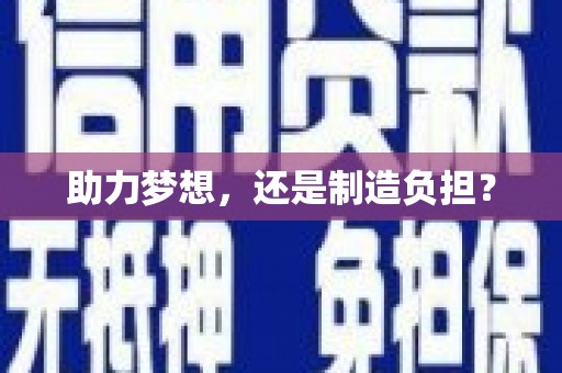 沈北新区助力梦想，还是制造负担？