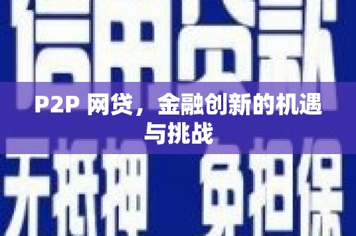 沈北新区P2P 网贷，金融创新的机遇与挑战