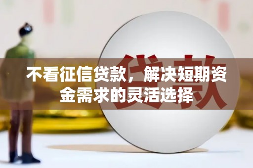 沈北新区不看征信贷款，解决短期资金需求的灵活选择