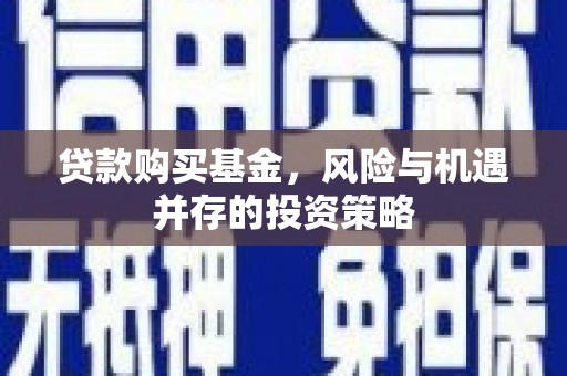 沈北新区贷款购买基金，风险与机遇并存的投资策略