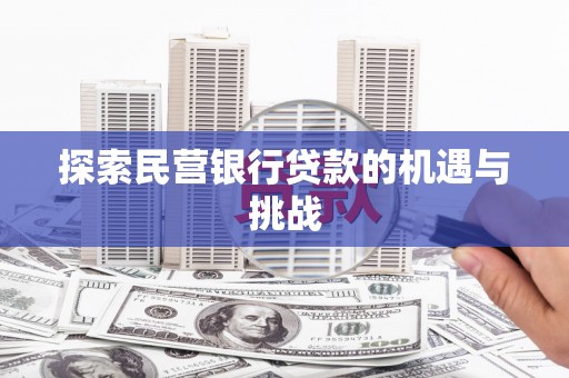 沈北新区探索民营银行贷款的机遇与挑战