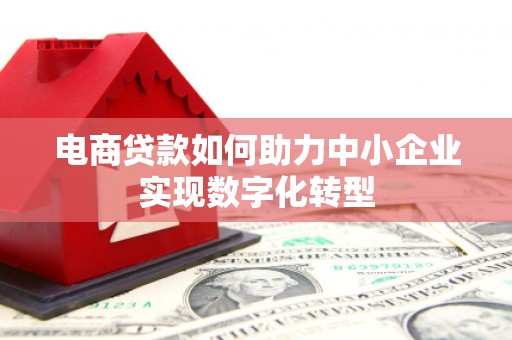 沈北新区电商贷款如何助力中小企业实现数字化转型