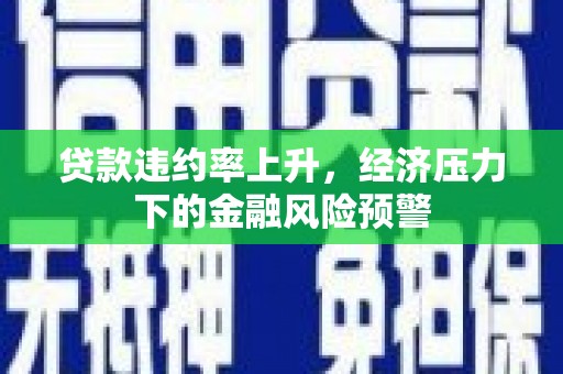 沈北新区贷款违约率上升，经济压力下的金融风险预警