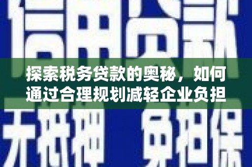 沈北新区探索税务贷款的奥秘，如何通过合理规划减轻企业负担
