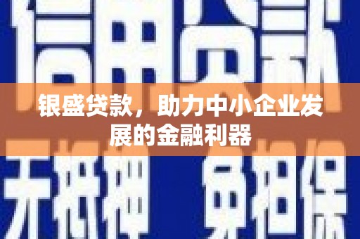 沈北新区银盛贷款，助力中小企业发展的金融利器