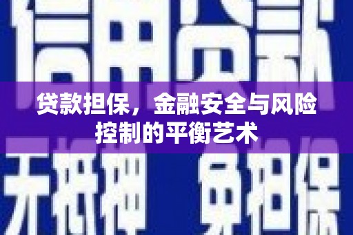 沈北新区贷款担保，金融安全与风险控制的平衡艺术
