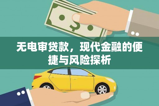 沈北新区无电审贷款，现代金融的便捷与风险探析