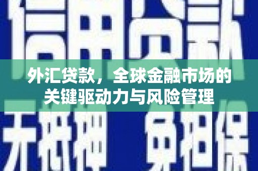 沈北新区外汇贷款，全球金融市场的关键驱动力与风险管理
