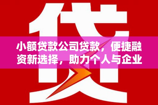 沈北新区小额贷款公司贷款，便捷融资新选择，助力个人与企业成长