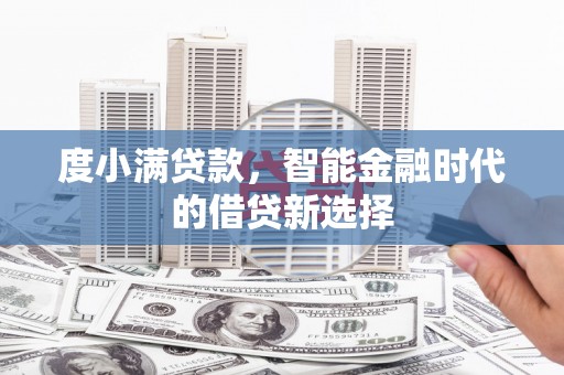 沈北新区度小满贷款，智能金融时代的借贷新选择