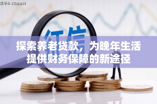 沈北新区探索养老贷款，为晚年生活提供财务保障的新途径
