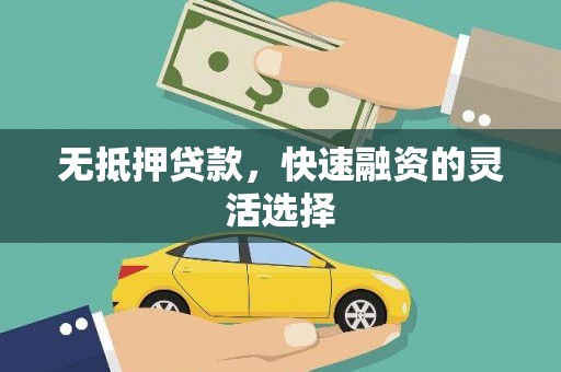 沈北新区无抵押贷款，快速融资的灵活选择