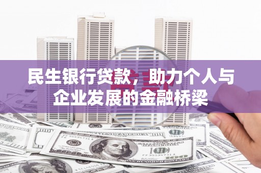 沈北新区民生银行贷款，助力个人与企业发展的金融桥梁