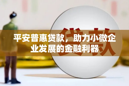 沈北新区平安普惠贷款，助力小微企业发展的金融利器