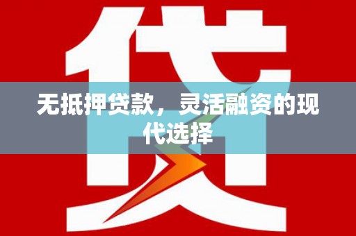 沈北新区无抵押贷款，灵活融资的现代选择