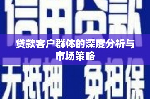 沈北新区贷款客户群体的深度分析与市场策略