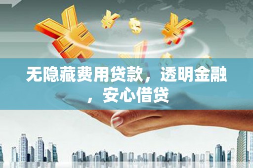 沈北新区无隐藏费用贷款，透明金融，安心借贷
