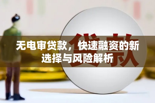 沈北新区无电审贷款，快速融资的新选择与风险解析