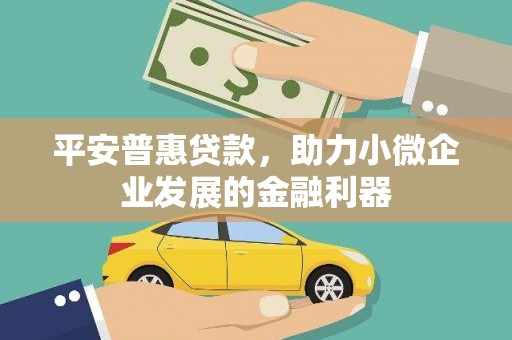 沈北新区平安普惠贷款，助力小微企业发展的金融利器