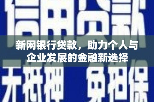 沈北新区新网银行贷款，助力个人与企业发展的金融新选择