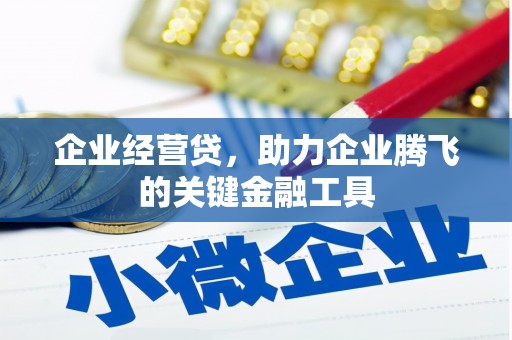 沈北新区企业经营贷，助力企业腾飞的关键金融工具