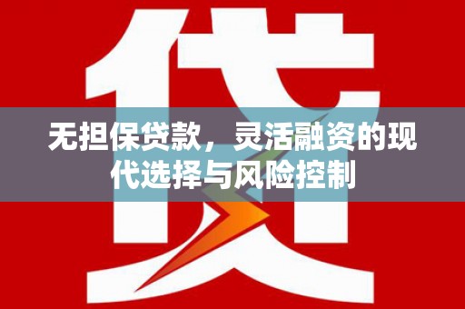 沈北新区无担保贷款，灵活融资的现代选择与风险控制