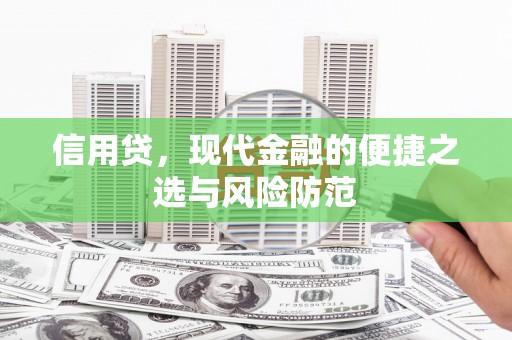 沈北新区信用贷，现代金融的便捷之选与风险防范