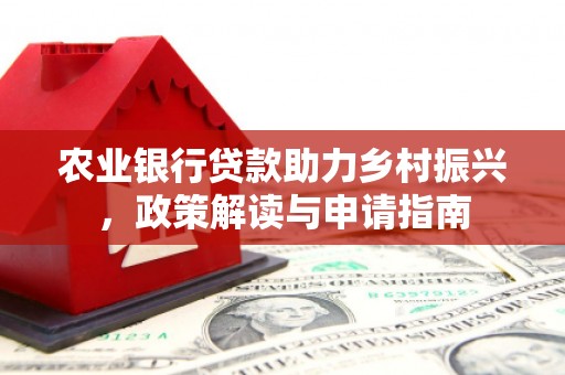 沈北新区农业银行贷款助力乡村振兴，政策解读与申请指南