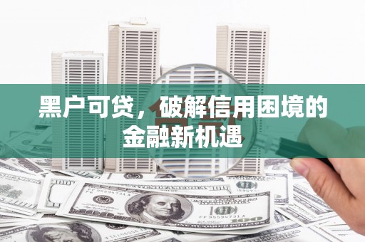 沈北新区黑户可贷，破解信用困境的金融新机遇