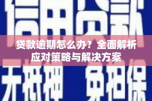 沈北新区贷款逾期怎么办？全面解析应对策略与解决方案