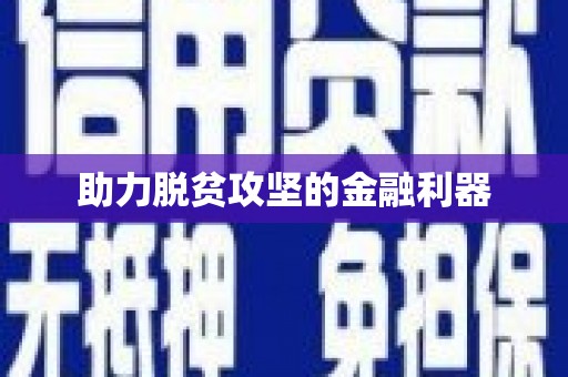 沈北新区助力脱贫攻坚的金融利器
