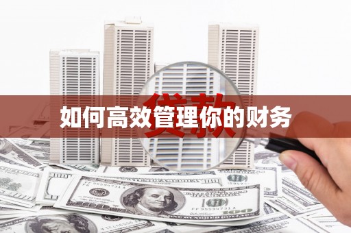 沈北新区如何高效管理你的财务