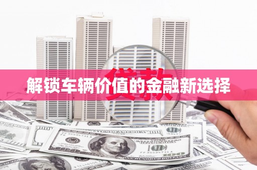 沈北新区解锁车辆价值的金融新选择