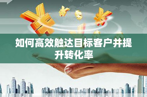 沈北新区如何高效触达目标客户并提升转化率